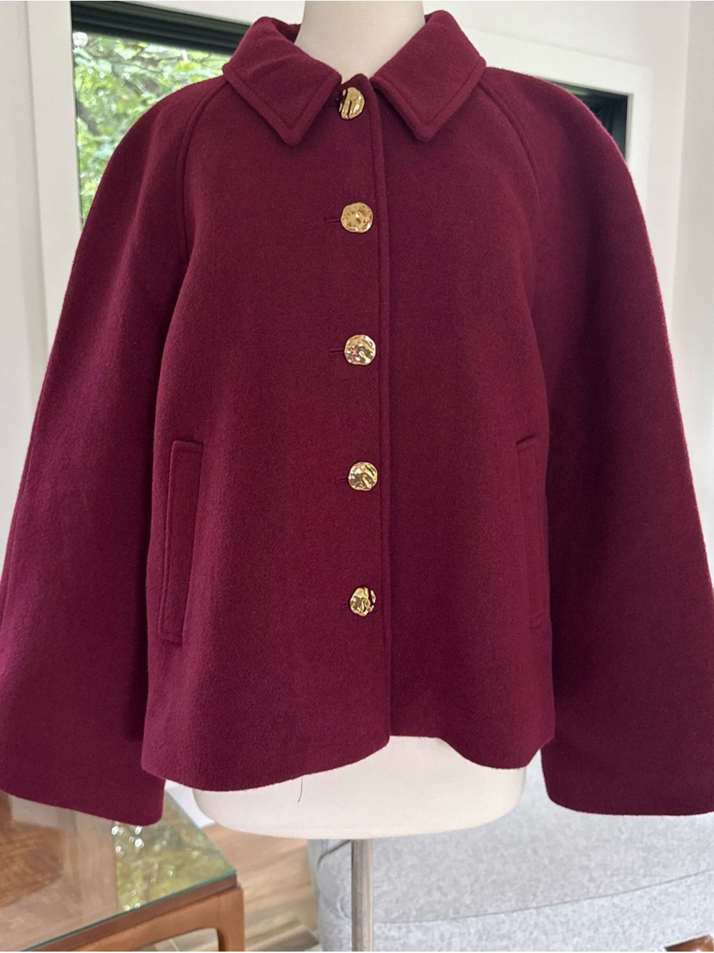 J.Crew Wool Blend Swing Coat NWT Sz L